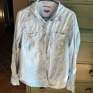 Merona Denim Shirt - sorry about the wrinkles!